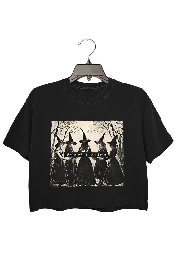 Girls will be Girls Crop tee For Women