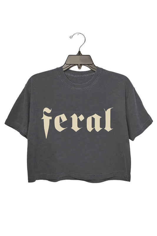 feral Crop Tee For Women