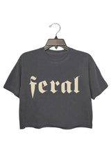feral Crop Tee For Women
