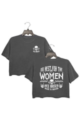 No Rest for Women  Crop tee For Women