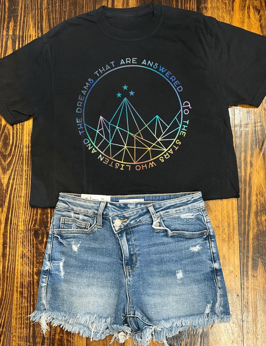 To The Stars Who Listen And The Dreams That Are Answered Crop Tee