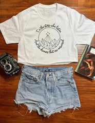 To The Stars Who Listen And The Dreams That Are Answered Crop Tee