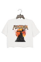 Vintage 90s Feminism Dragon Fantasy Crop Top For Women