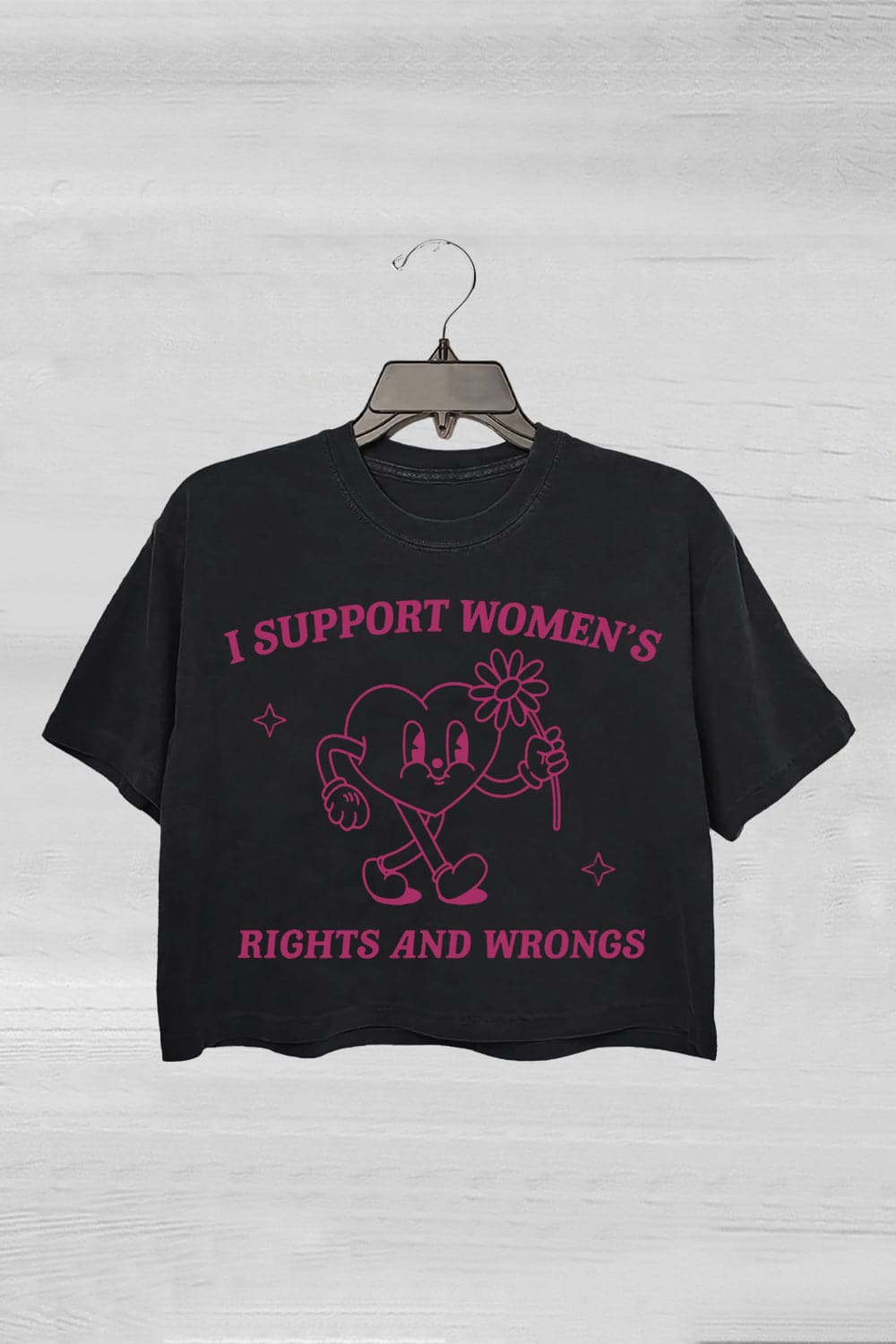 I Support Women's Rights And Wrongs Crop Top For Women