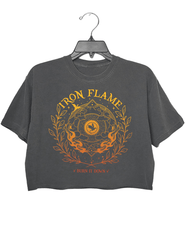 Iron Flame Fourth Wing Burn It Down Crop Top For Women