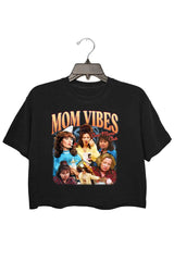Mom Vibes Cool Moms Club Crop Top For Women