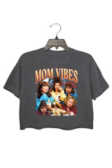 Mom Vibes Cool Moms Club Crop Top For Women