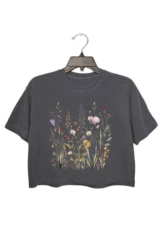 Boho floral Crop Top For Women