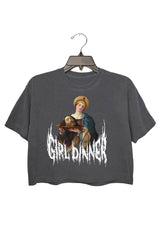 Girl Dinner Tshirt • Salome by Guido Reni • Metal Font Funny Shirt • Feminist Alternative Goth Grunge Aesthetic Punk Tshirt • Art History