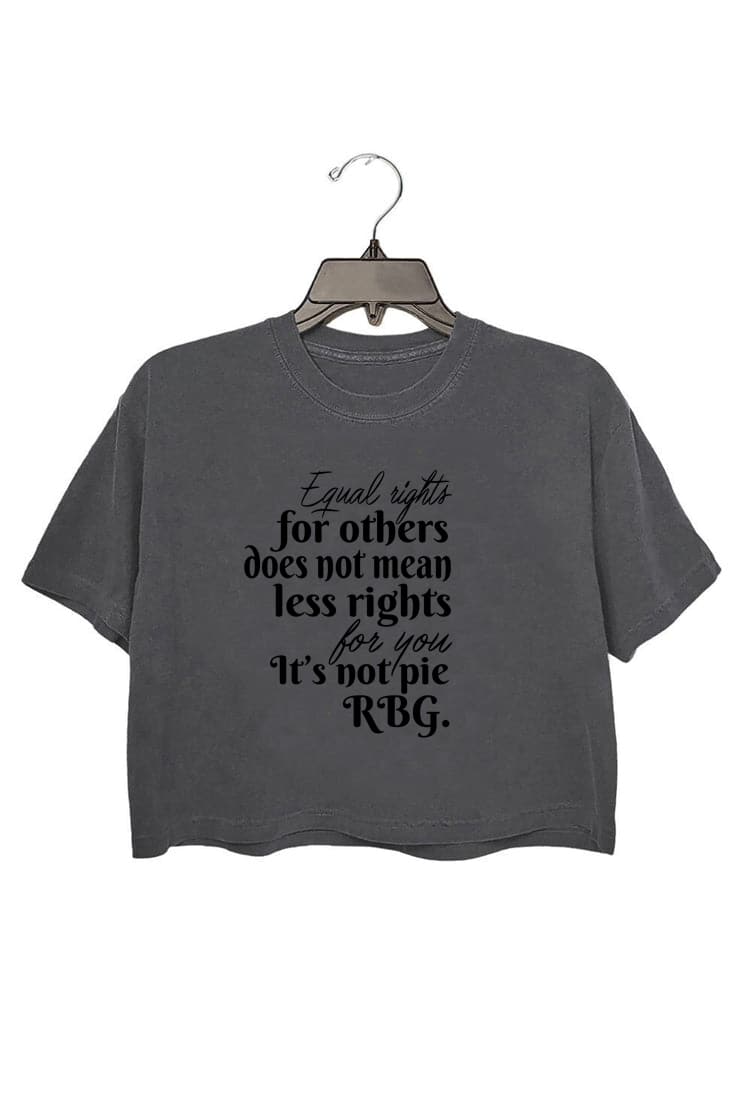 Equal Rights for Others Does Not Mean Less Rights for You It's Not a Pie Crop Top