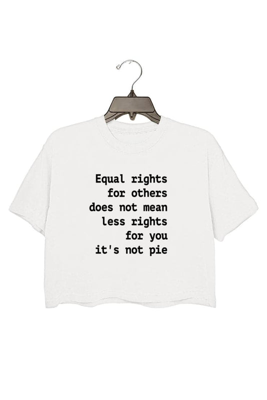 Equal Rights for Others Does Not Mean Less Rights for You It's Not a Pie Crop Tee