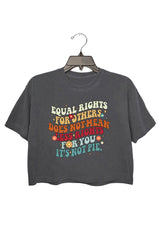 Equal Rights Crop Tee For Women