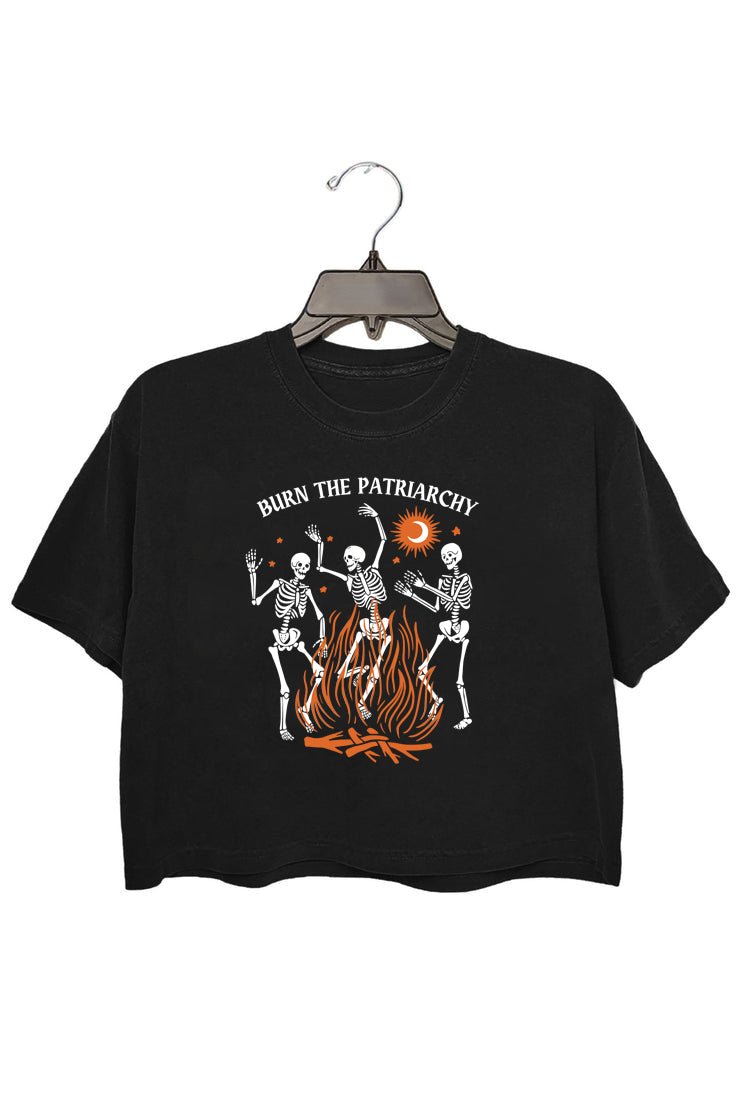 Burn The Patriarchy, Spooky Feminist Skeletons T-Shirt