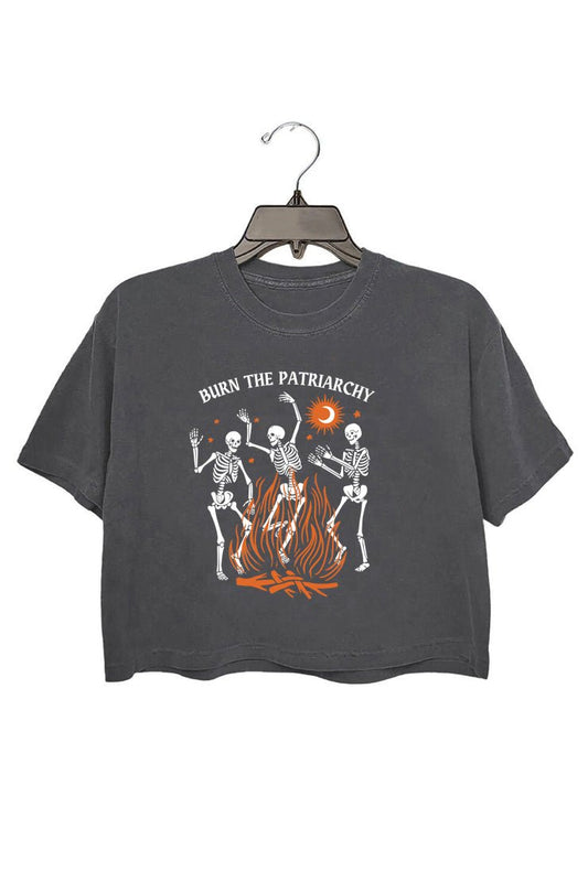 Burn The Patriarchy, Spooky Feminist Skeletons T-Shirt