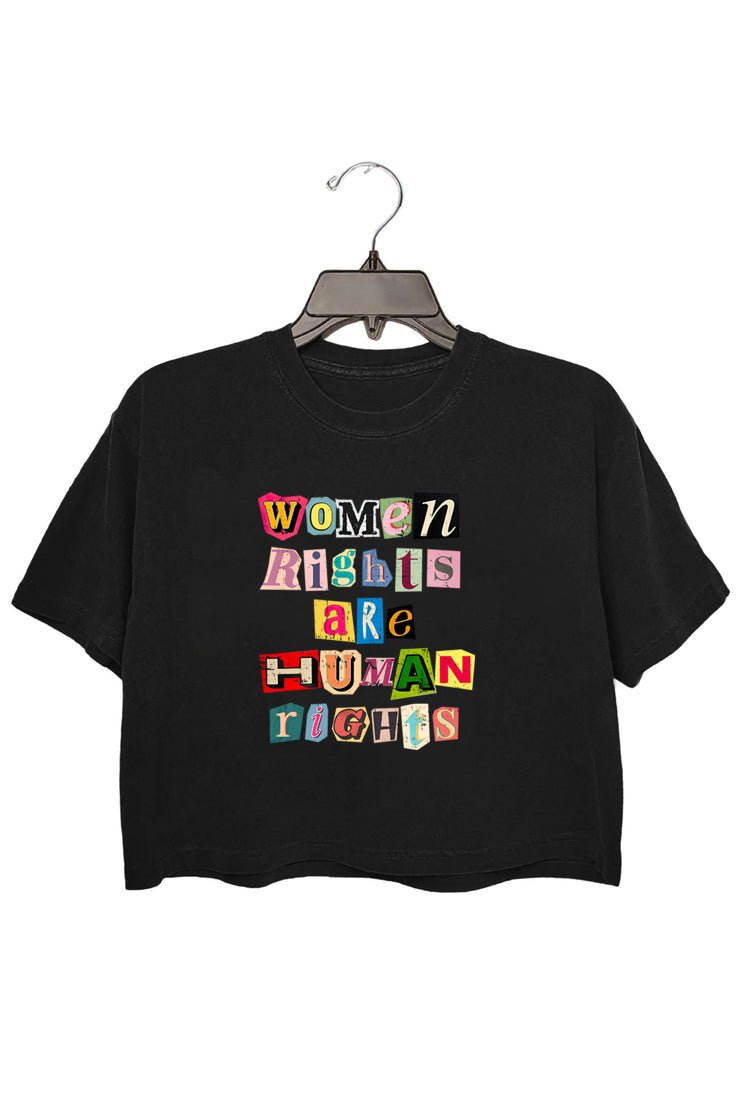 Women rights are human rights Crop tee For women