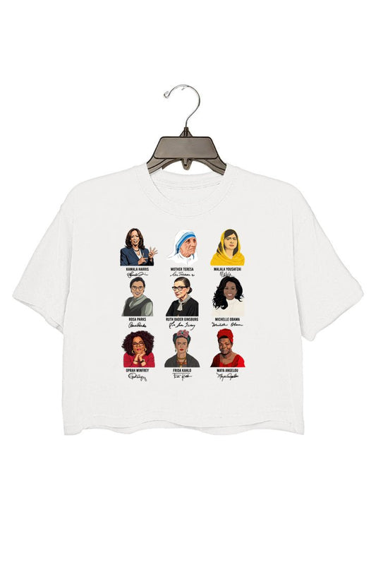 Frauen in der Geschichte Crop top for women