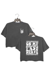 On my husband's last nerve crop tee for women