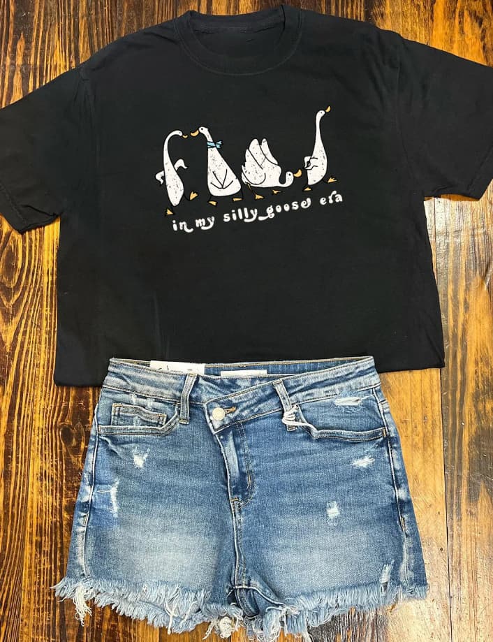 In my silly goose era  crop top for women
