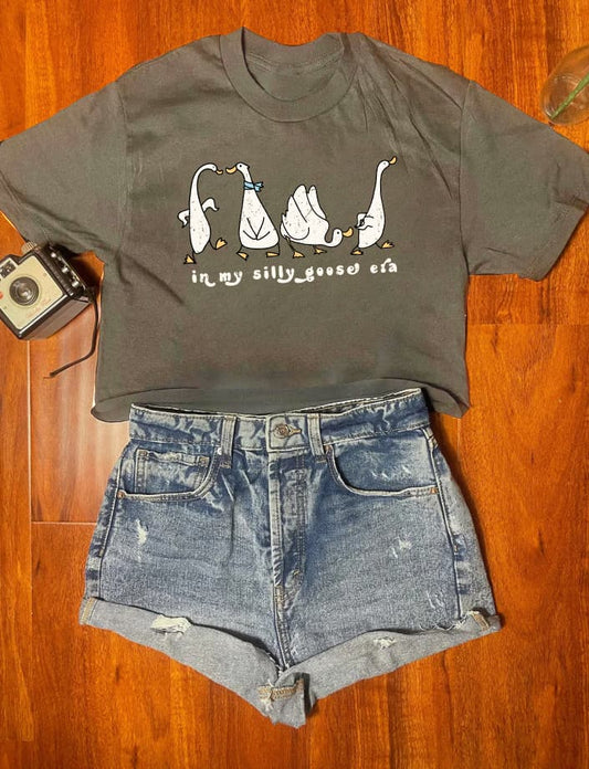 In my silly goose era  crop top for women