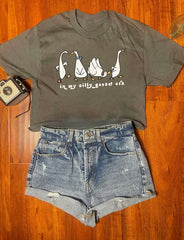 In my silly goose era  crop top for women