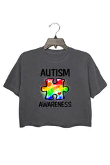 Autism T Shirts for Women Autistic Awareness Shirts Puzzle Piece Graphic Tees Casual Autism