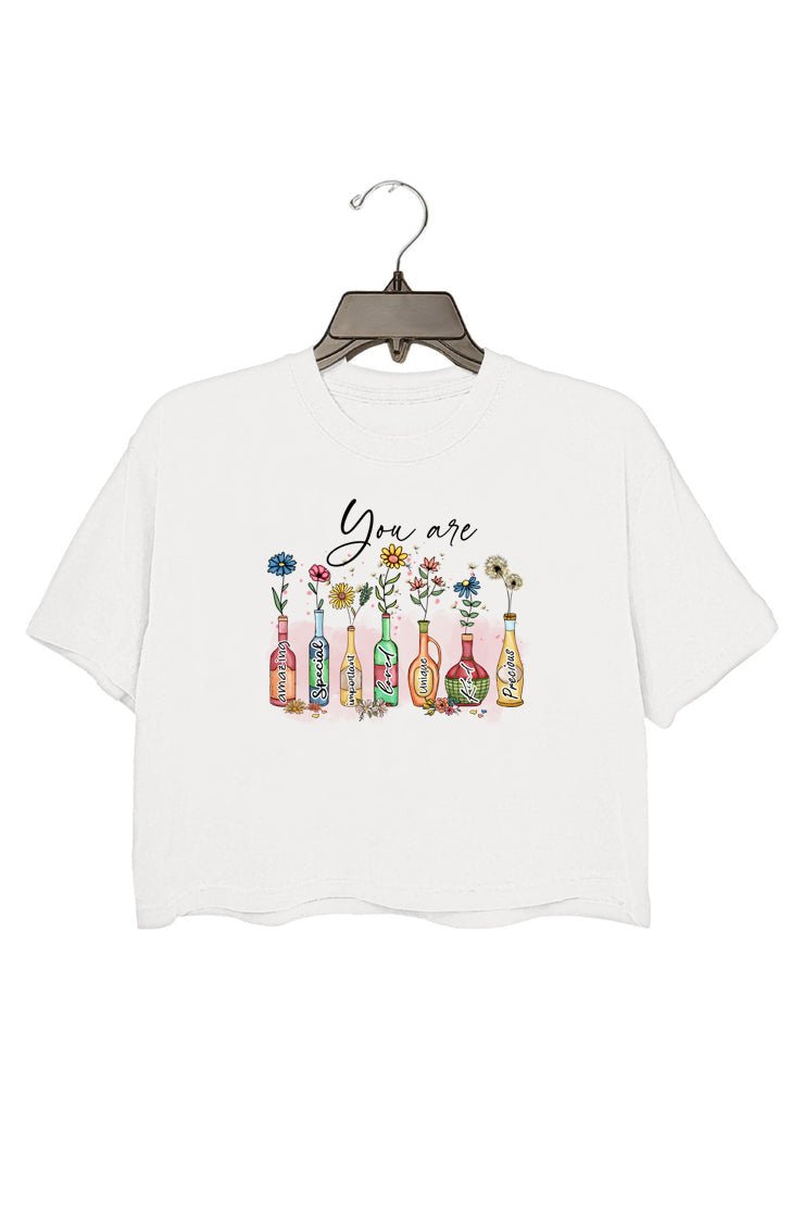 God Says You Are … crop tee for women