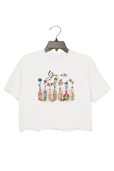God Says You Are … crop tee for women