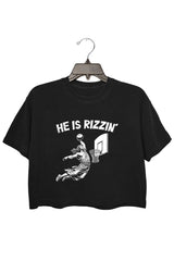 He Is Rizzin Crop Top For Women