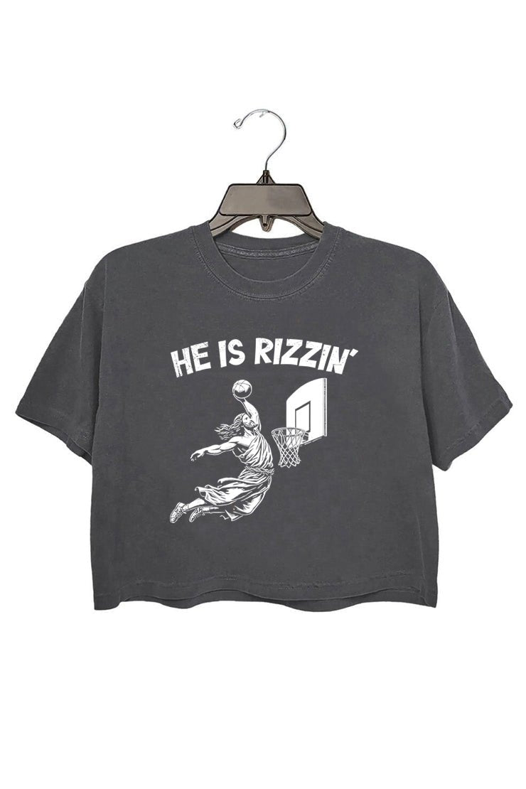 He Is Rizzin Crop Top For Women