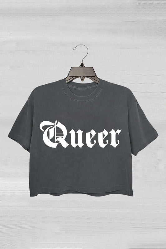 Queer Gothic Crop Top For Women