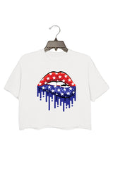 American Flag Lips - Independence Day 4th of July Party T-Shirt