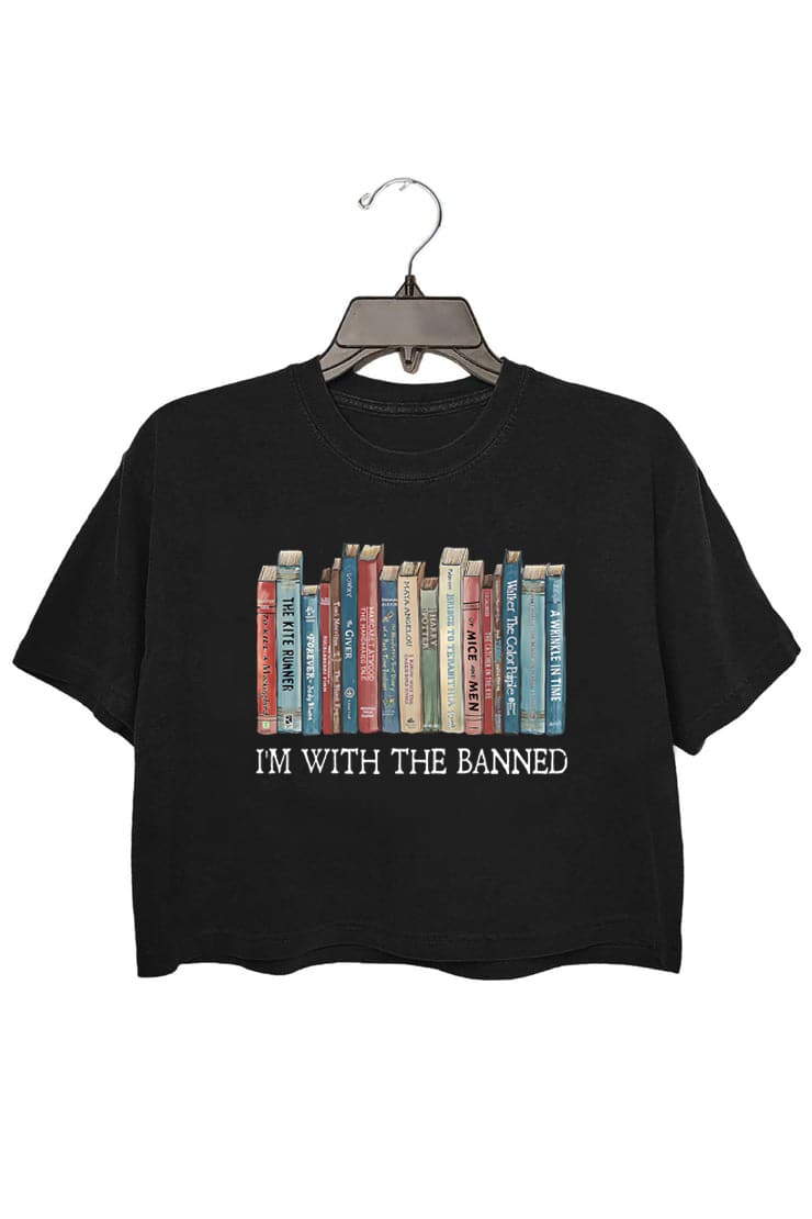 I'M WITH THE BANNED CROP TEE FOR WOMEN