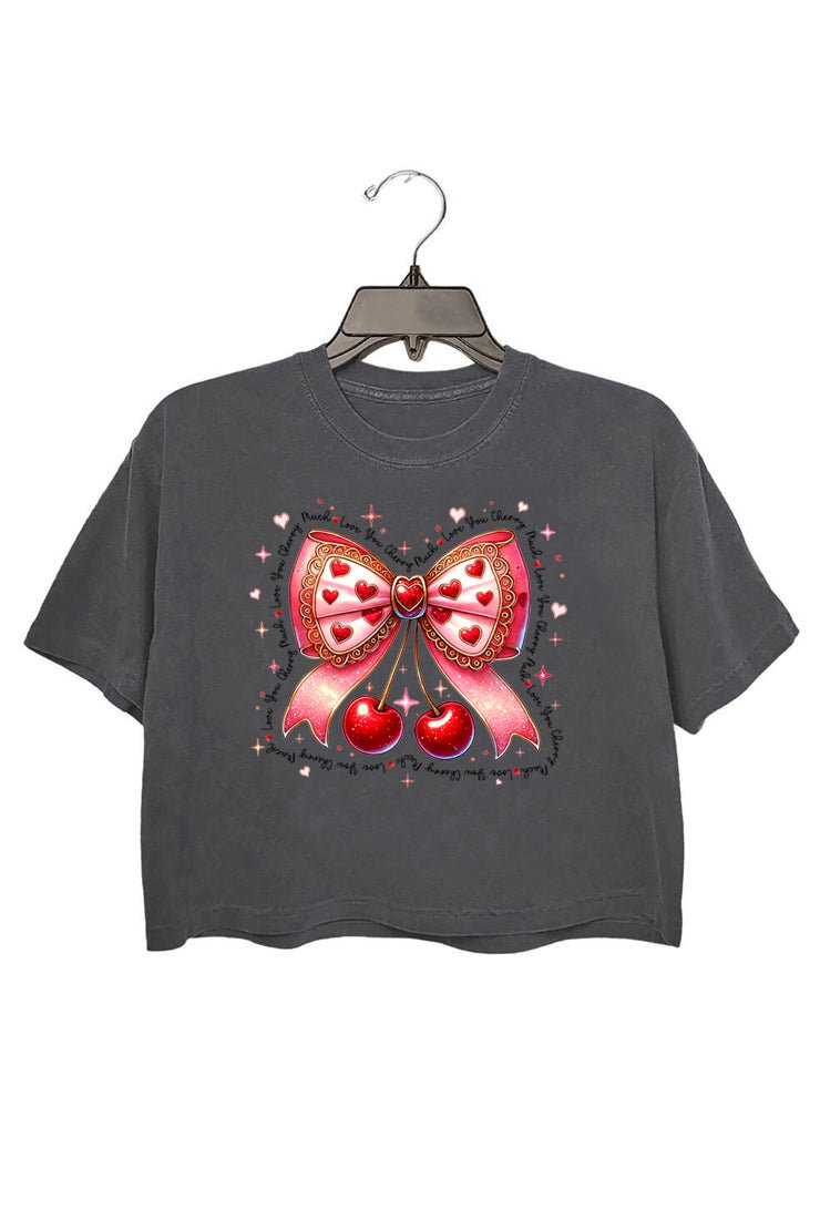 Valentine Coquette Shirt, Love You Cherry Much T-shirt