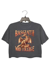 Basgiath War College - The Fourth Wing - Iron Flame - Dragon Jersey Short Sleeve Tee Top