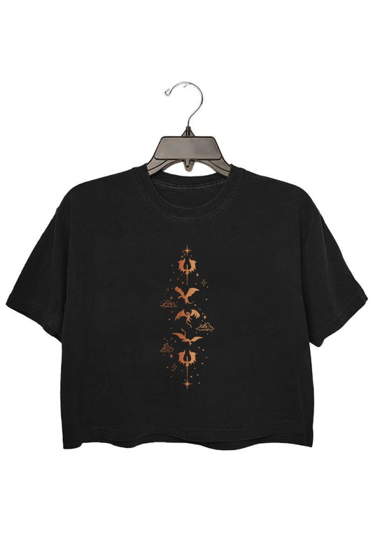 Riders Quadrant Basgiath War College Print Crop Tee