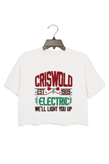Griswold Electric Est 1989  Crop Tee For Women