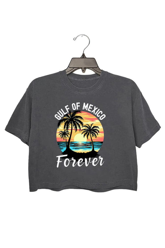 Gulf of Mexic Forever Crop Tee For Women
