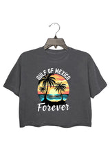 Gulf of Mexic Forever Crop Tee For Women