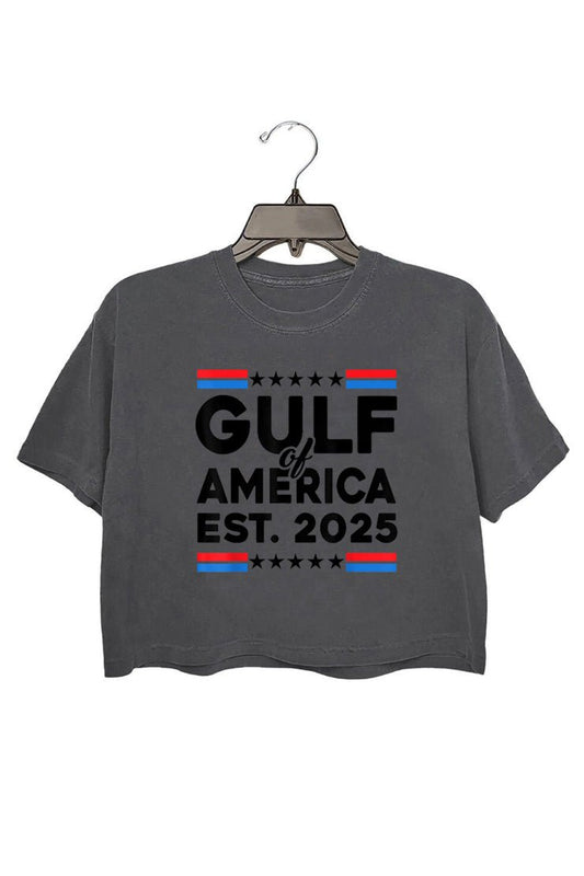 gulf of america est 2025 crop top for women