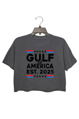 gulf of america est 2025 crop top for women