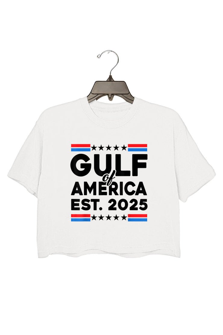 gulf of america est 2025 crop top for women