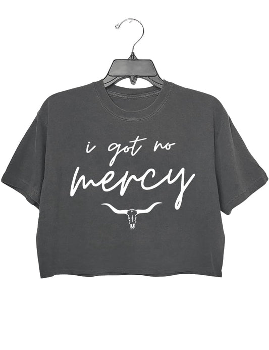 I Got No Mercy Jessie Murph Song Dirty Crop Top For  Women