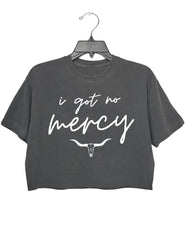 I Got No Mercy Jessie Murph Song Dirty Crop Top For  Women