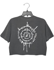 "Astarion Scars Black" Crop Top For Women