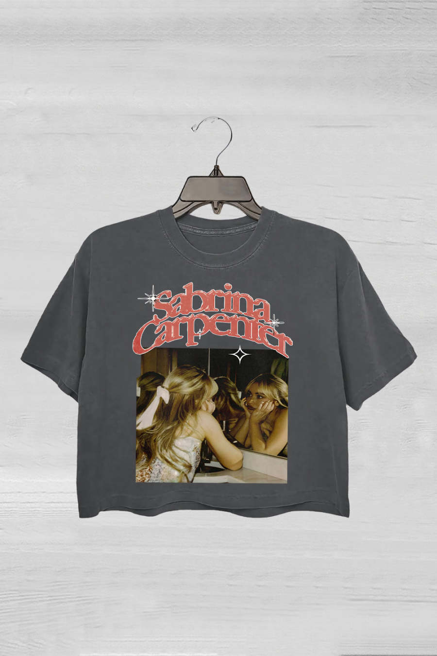 Sabrina Carpenter Vintage 90s World Tour Crop Top For Women