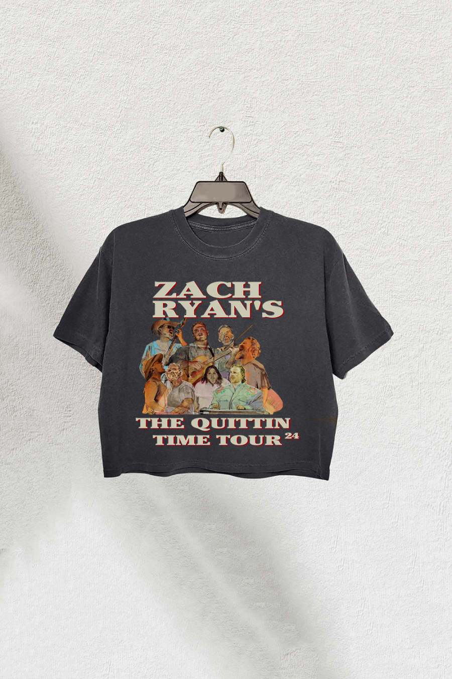 Zach Bryan The Quittin Time Tour 2024 Crop Top For Women