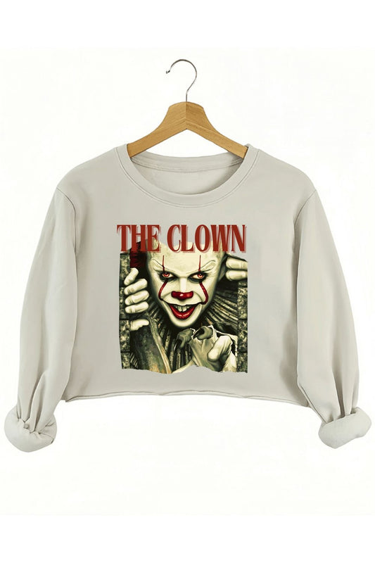 THE CLOWN CROP SWEATSHIRT FOR WOMEN