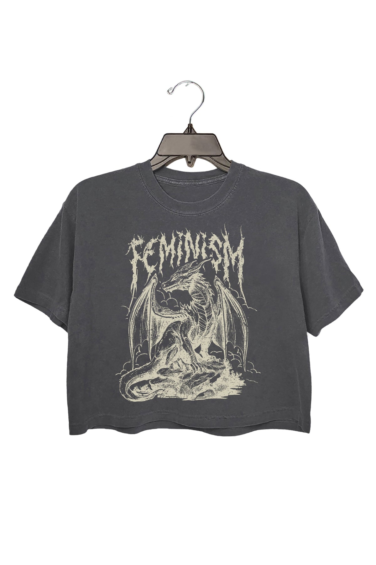 Vintage Retro 90s Style Feminis crop tee