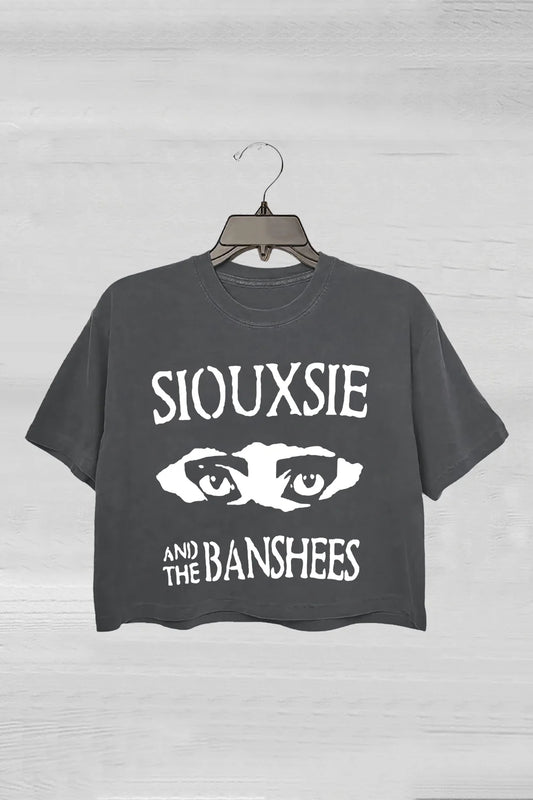 Siouxsie and The Banshees Goth Crop Tee For Women