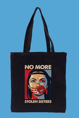 No More Stolen Sisters Canvas Aesthetic Tote Bag for Women Beach Bag Shopping Bags Shoulder Bag Reusable Grocery Bags